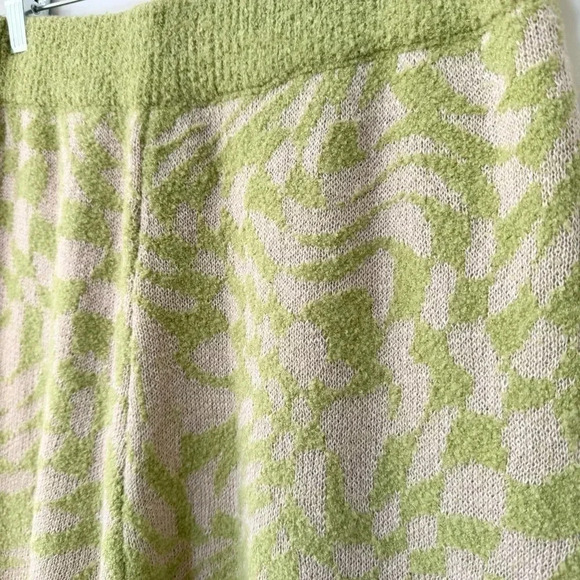 NWT For Love and Lemons Simone Wide Leg Two Piece Sweater Set Green Medium - Picture 14 of 17